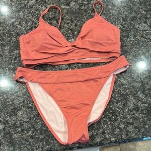 Cupshe Pink Bikini Set Swimwear